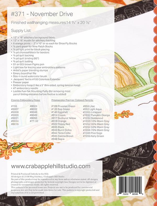 November Drive - Quilt Pattern