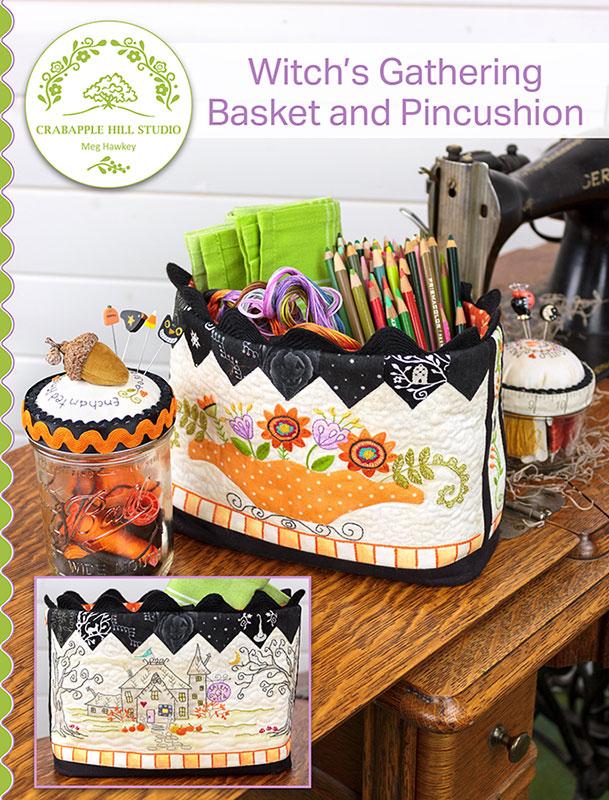 Witch's Gathering Basket & Pincushion - Sewing Pattern