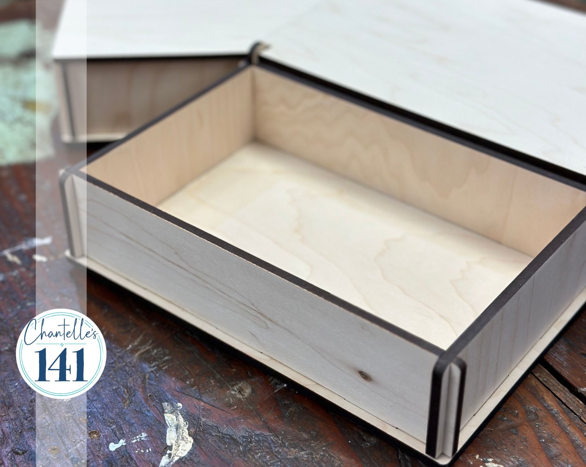 Trinket Box - Unfinished Wood Display Frame