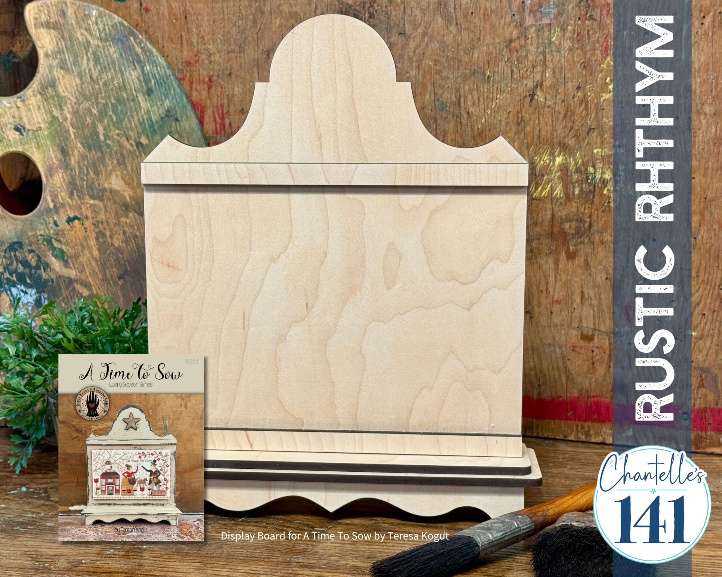 Rustic Rhythm Small - Unfinished Wood Display Frame