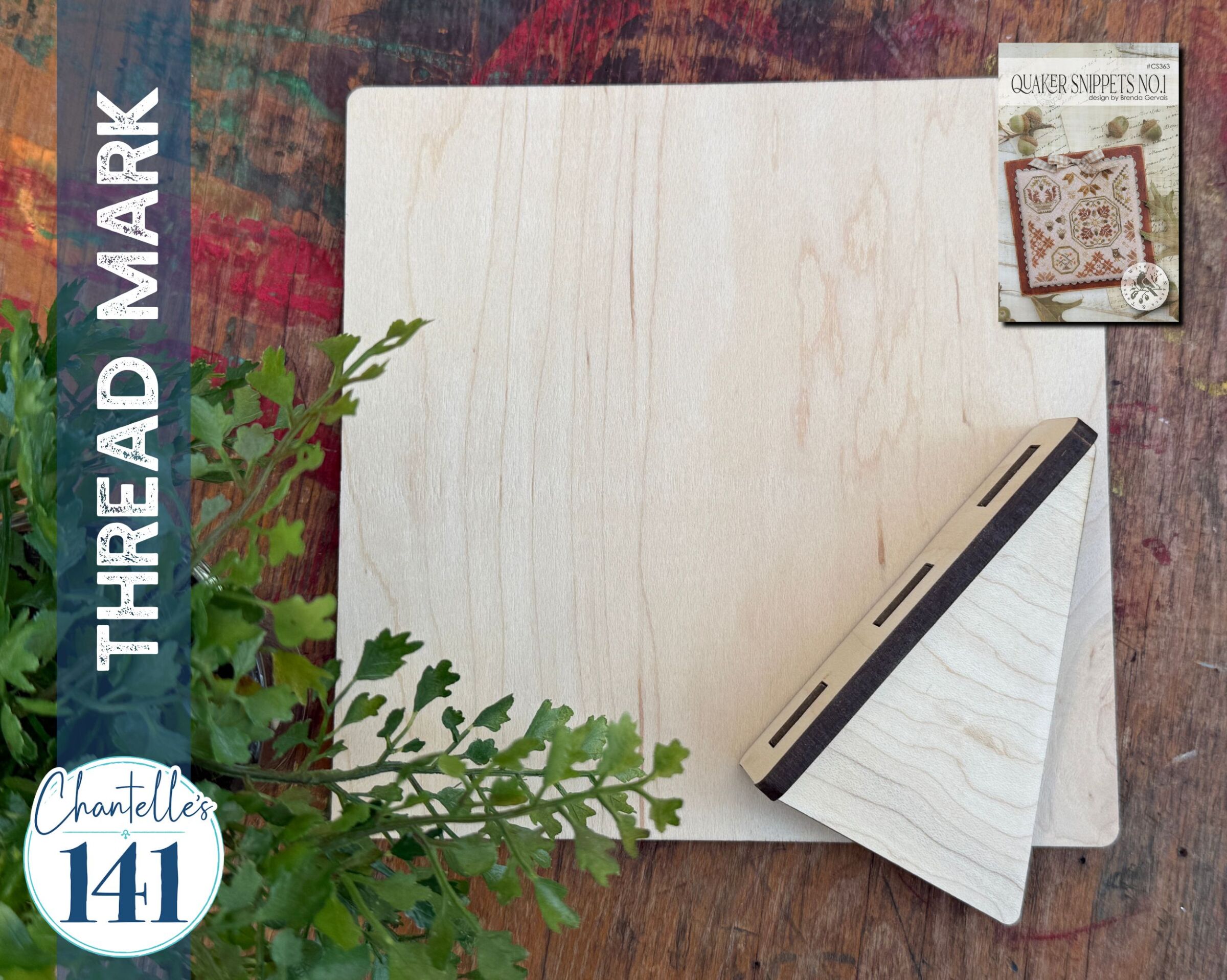 Thread Mark - Unfinished Wood Display Frame