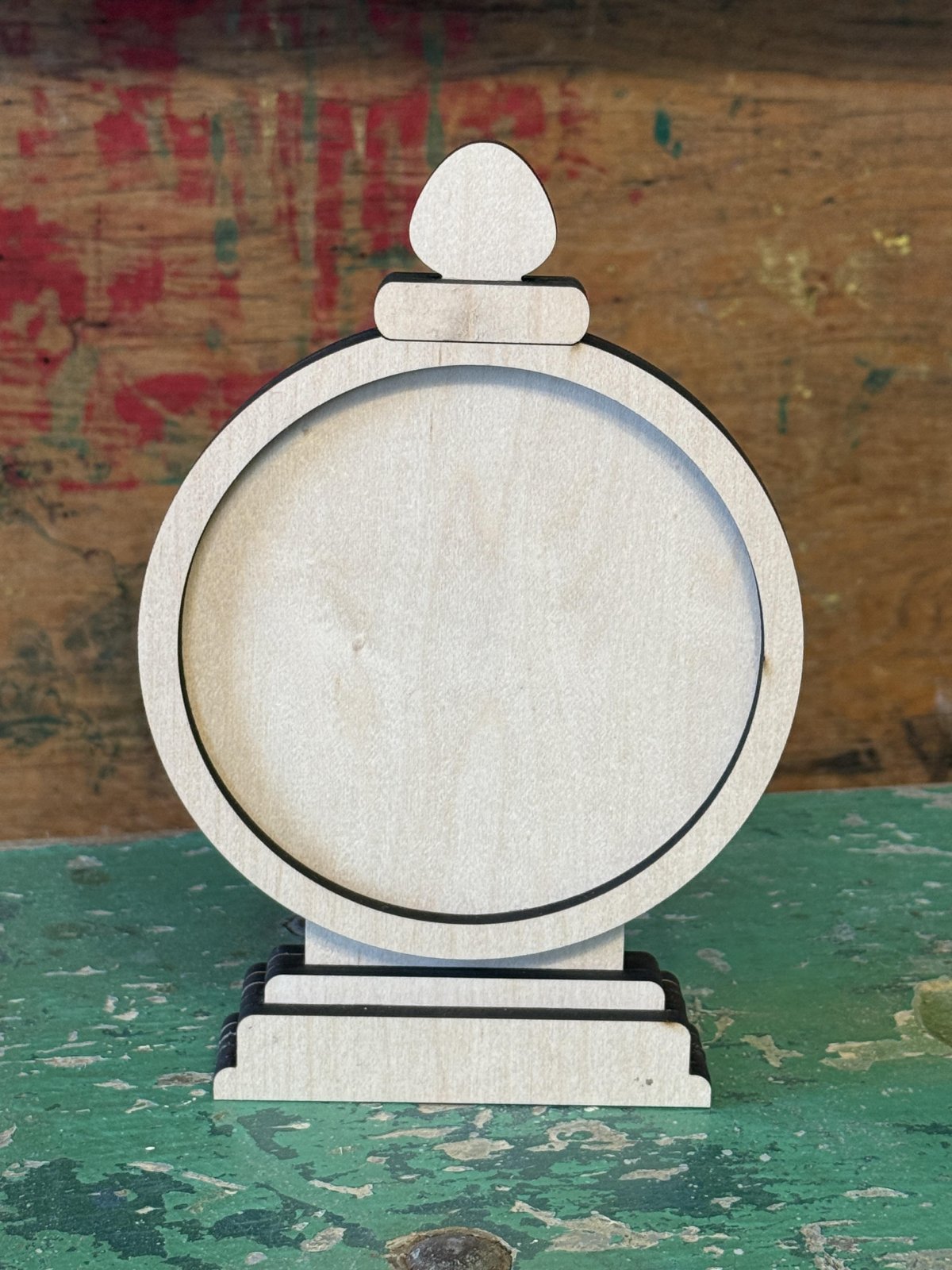 Twice as Nice - Finial Top Short - Wood Display Frame