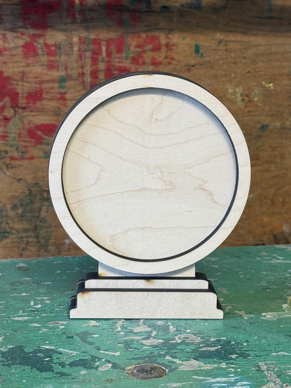 Twice as Nice - Round Short - Wood Display Frame