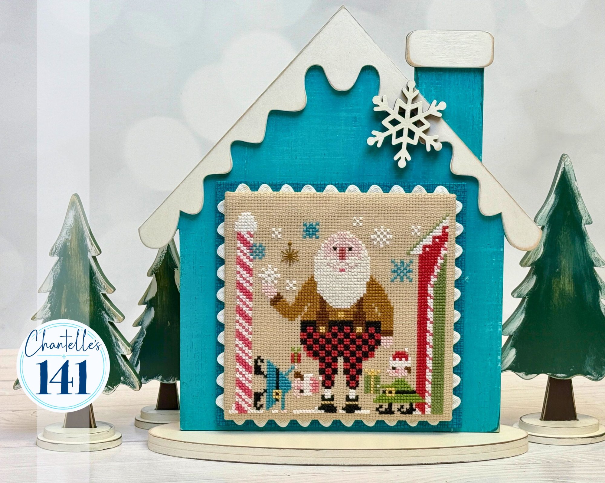 Winter Cabin Small - Unfinished Wood Display Frame