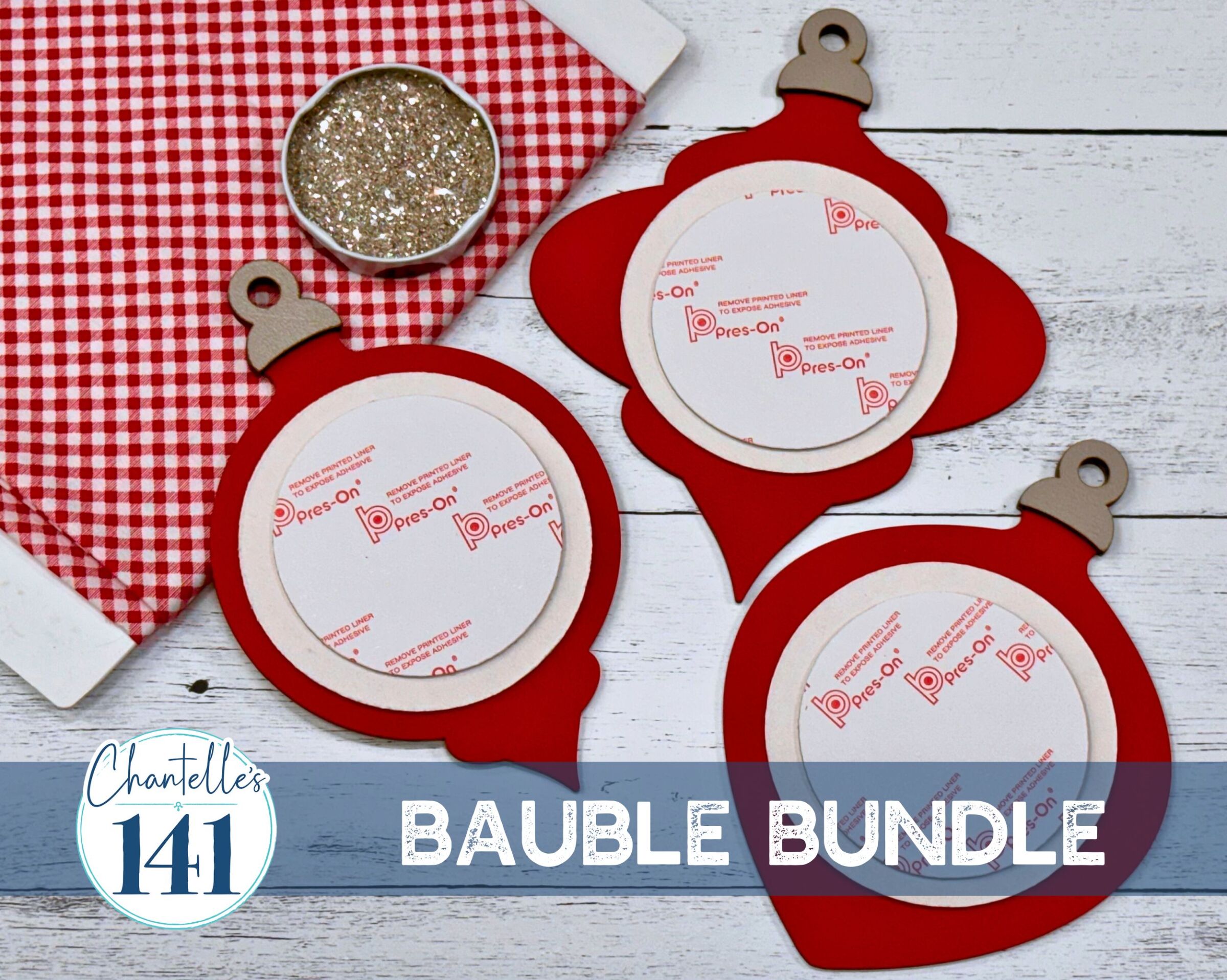 Bauble Bundle - Unfinished Wood Display Frame