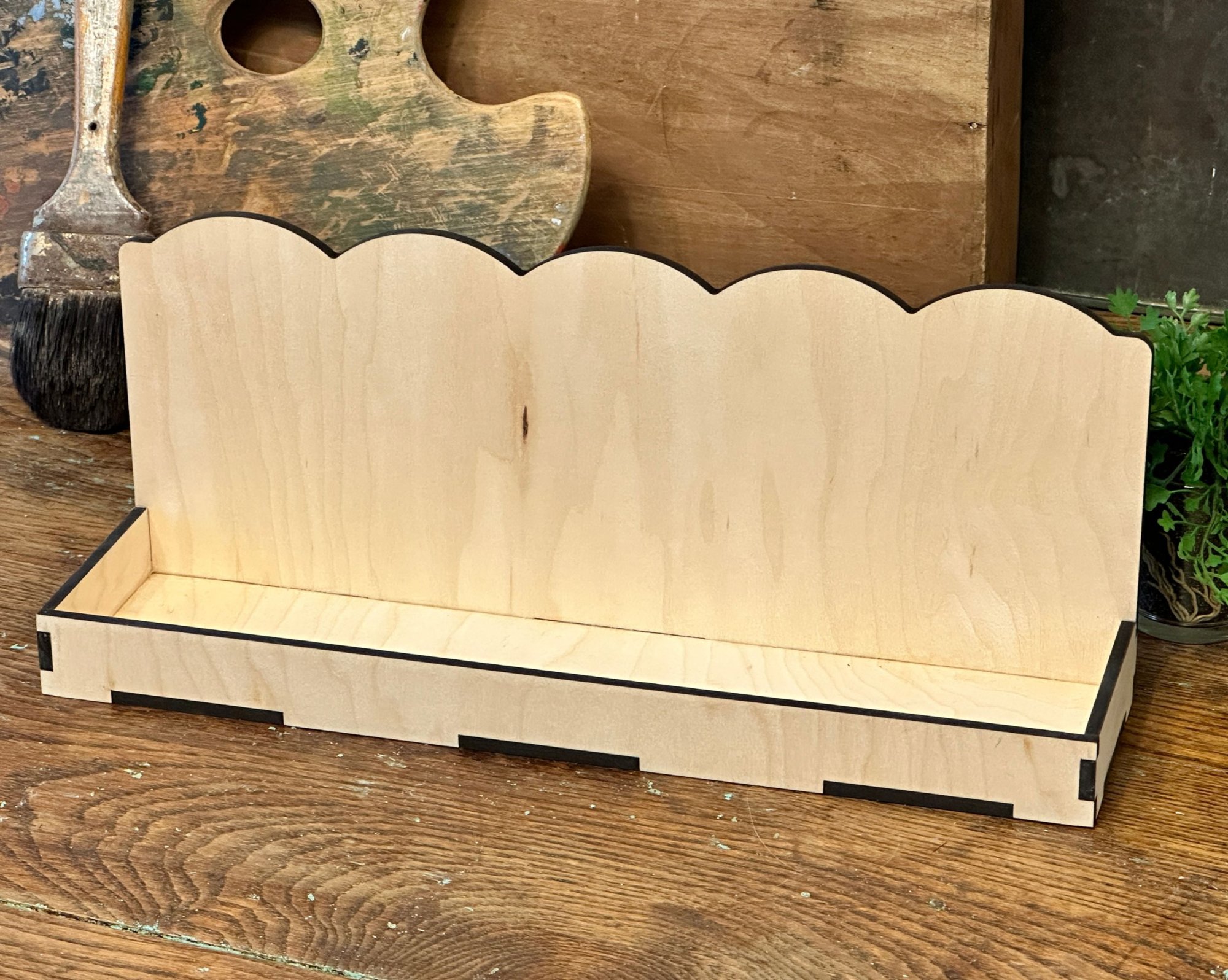 On The Ledge - Unfinished Wood Display Frame