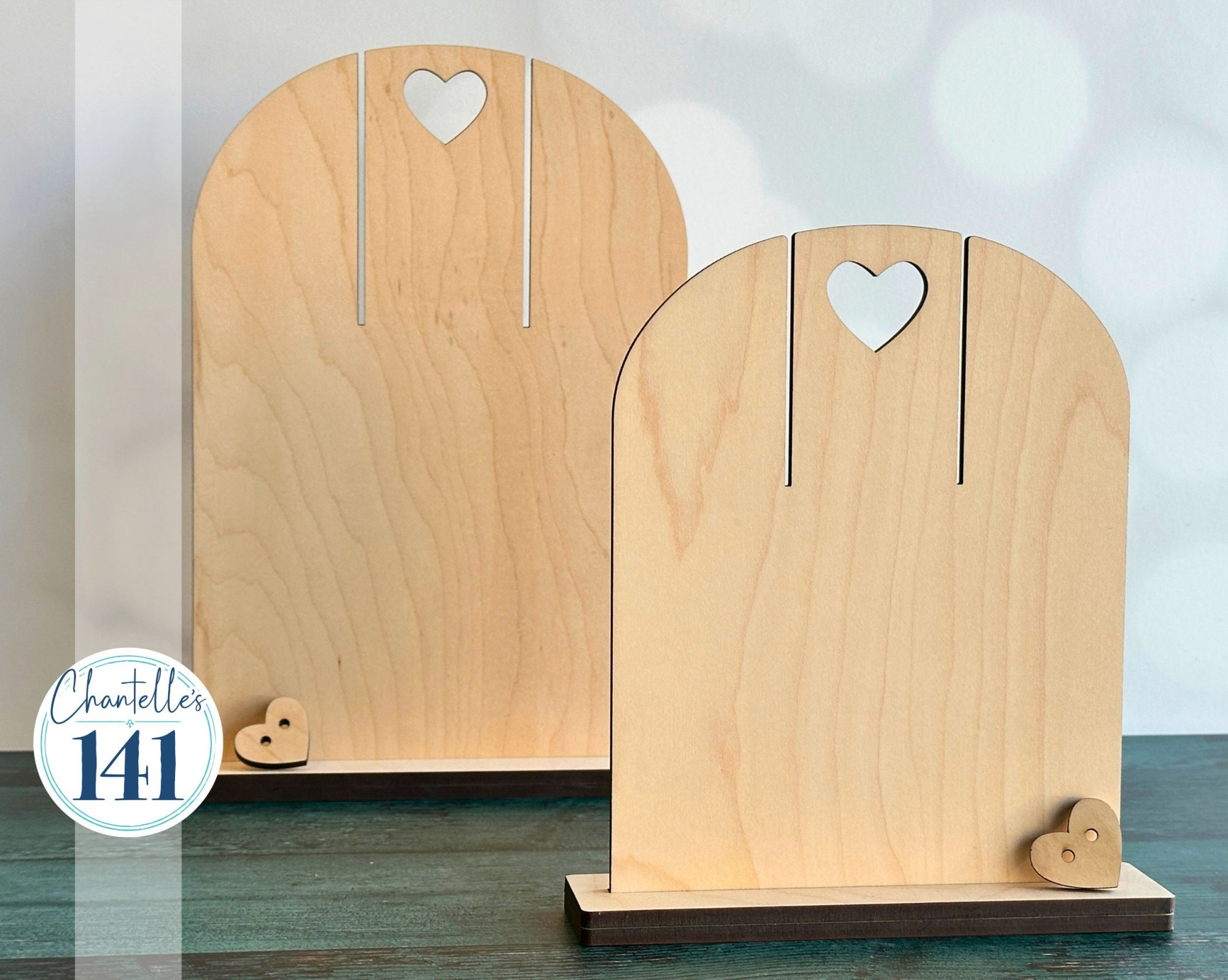 Heart Bender Board - Small - Unfinished Wood Display Frame