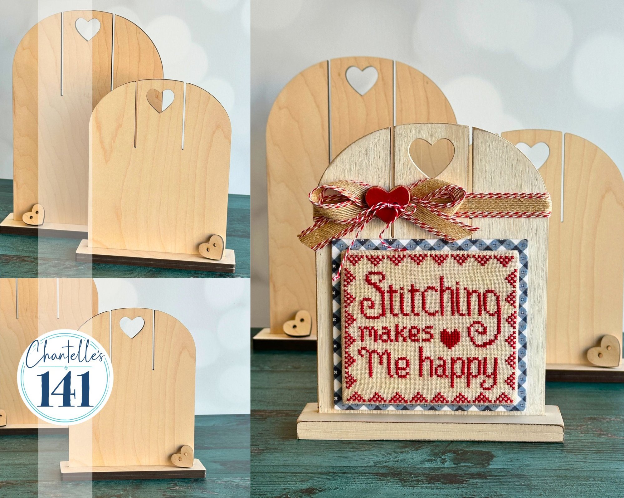 Heart Bender Board - Tall - Unfinished Wood Display Frame