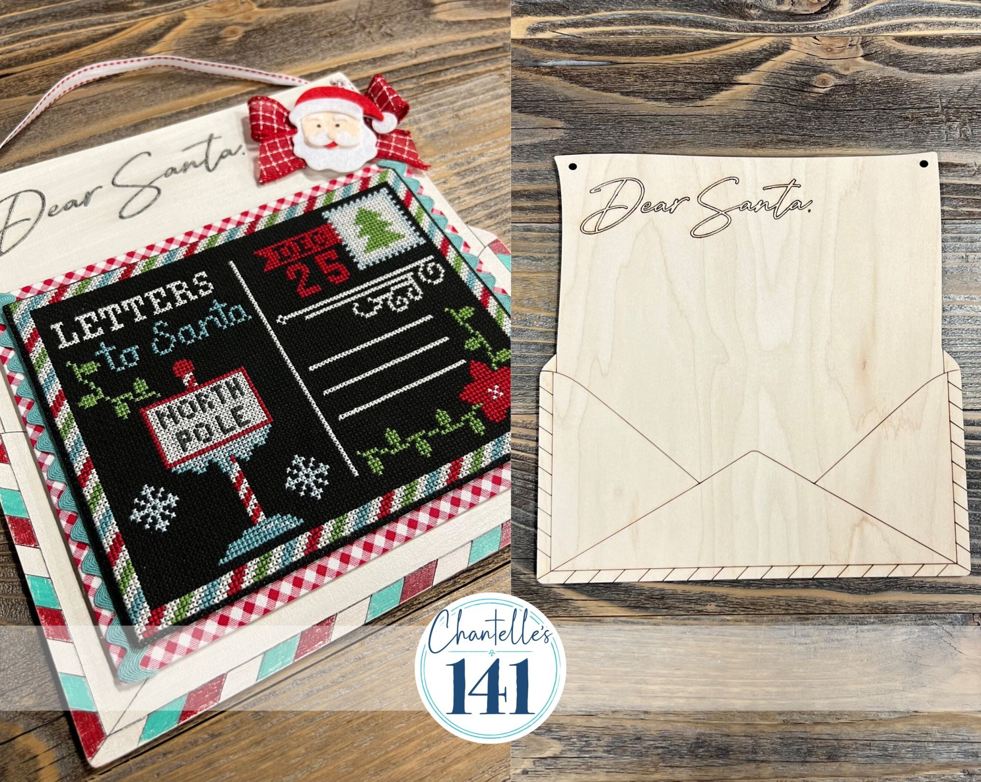 Dear Santa - Unfinished Wood Display Frame