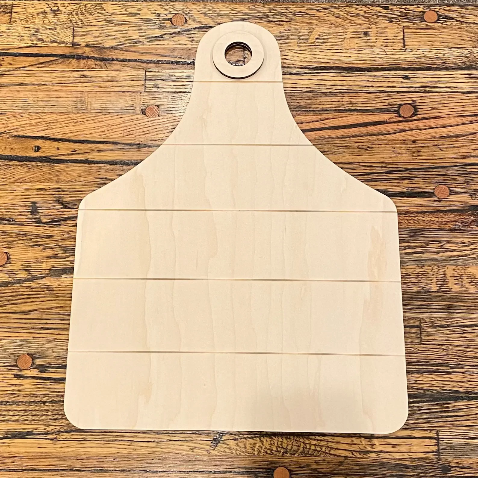 Cow Tag - Unfinished Wood Display Frame