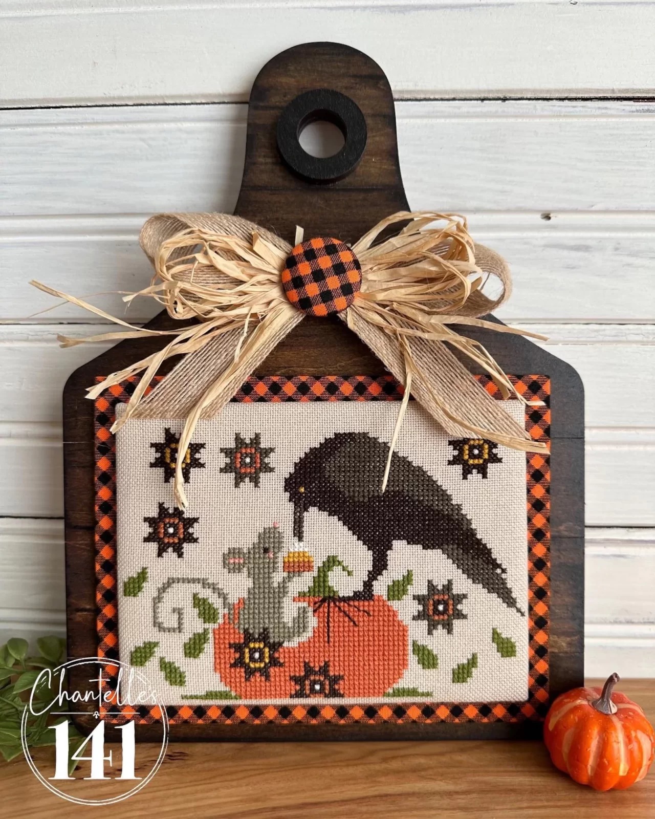 Cow Tag - Unfinished Wood Display Frame