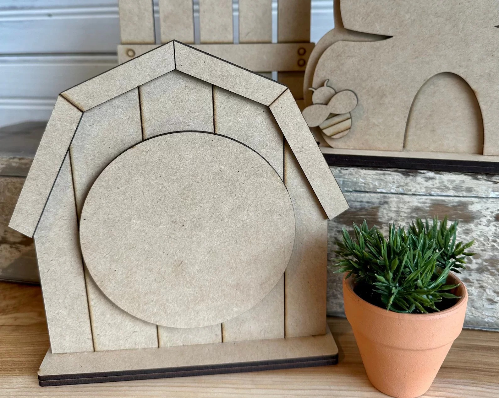 Mini Series - Barn - Unfinished Wood Display Frame