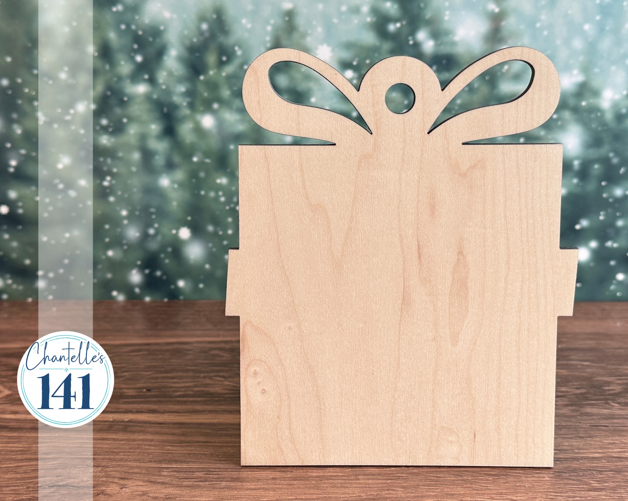 Ornament Collection - Present - Wood Display Frame