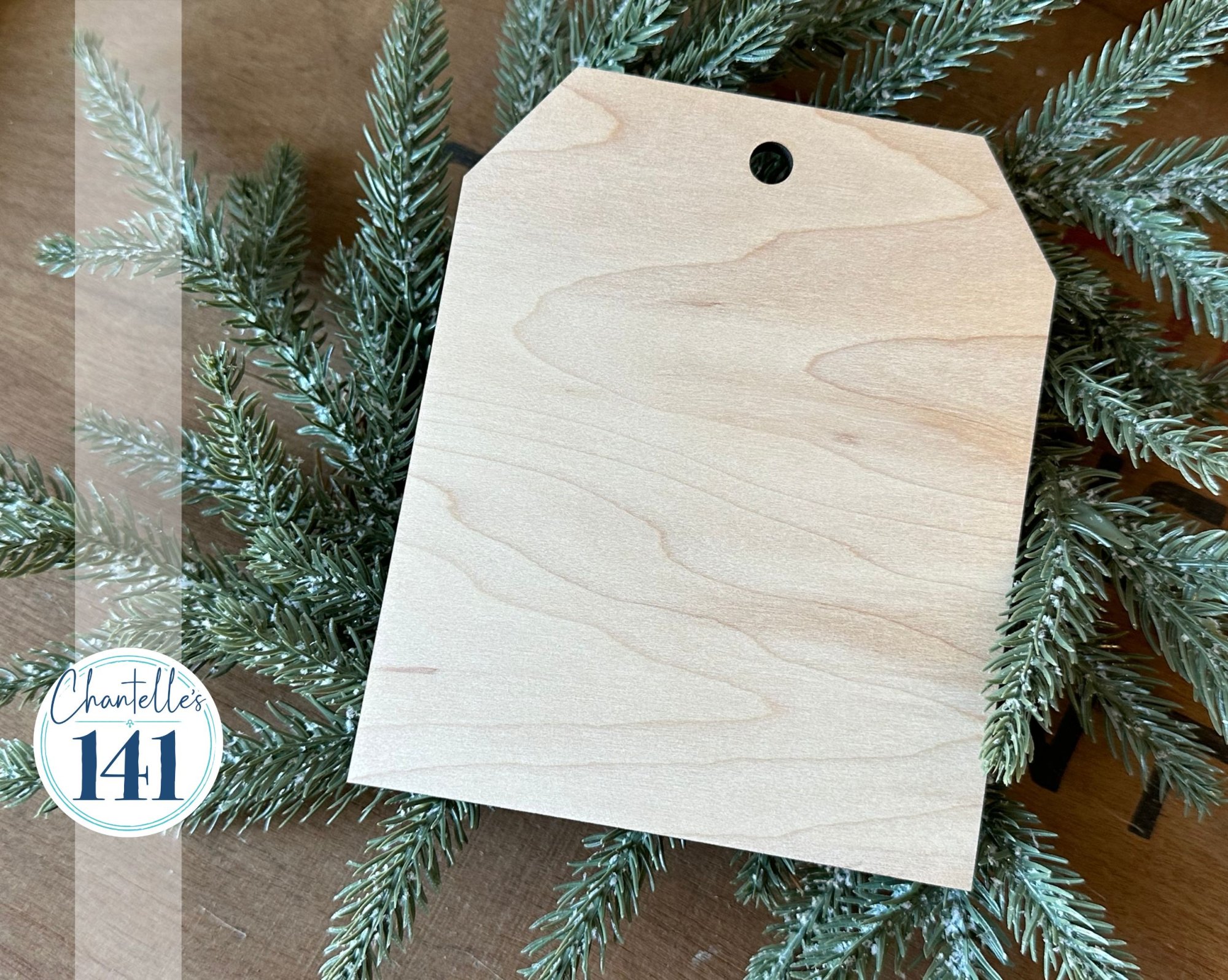 Ornament Collection - Tag - Unfinished Wood Display Frame