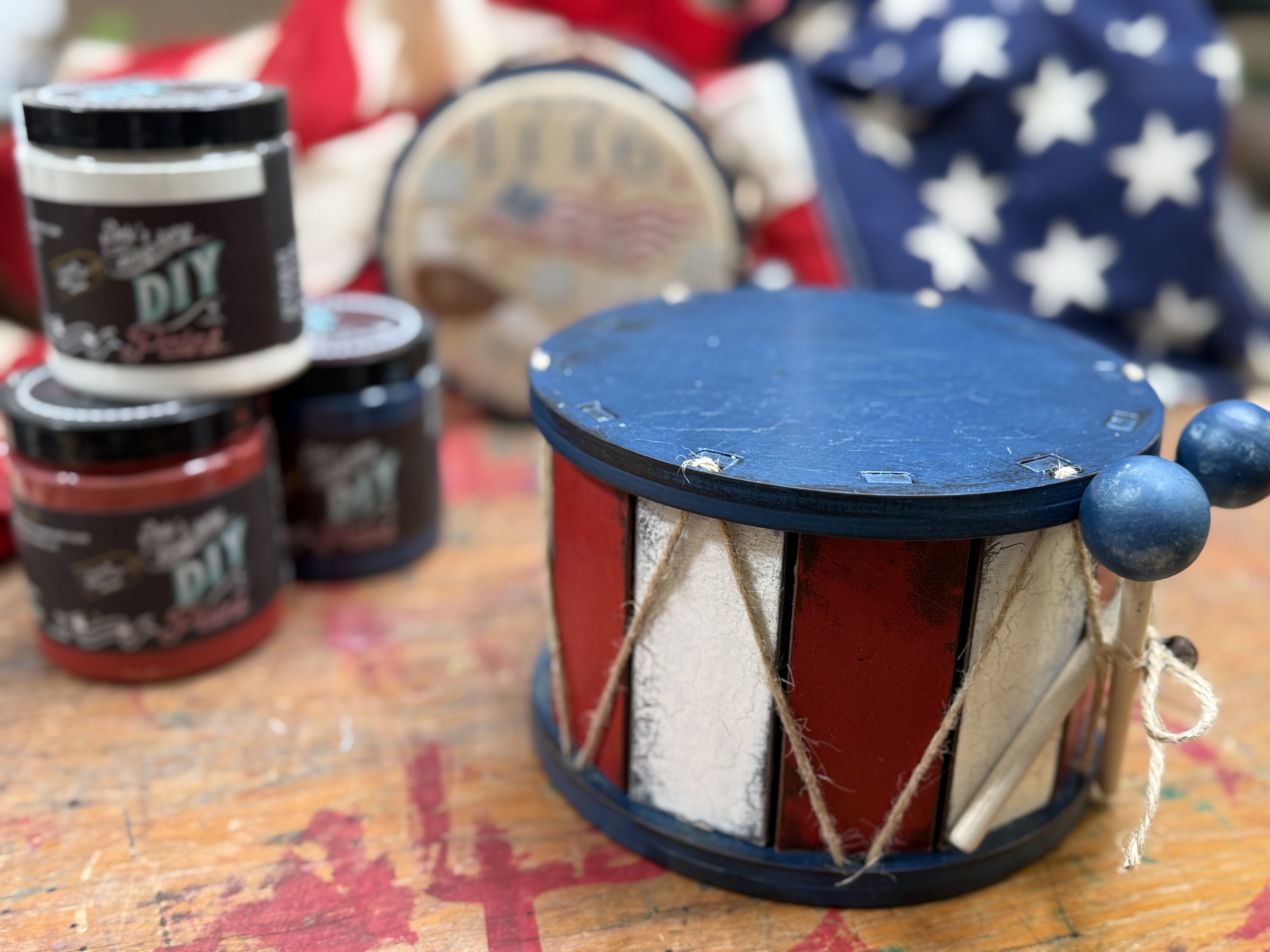 Drum - Unfinished Wood Display Frame