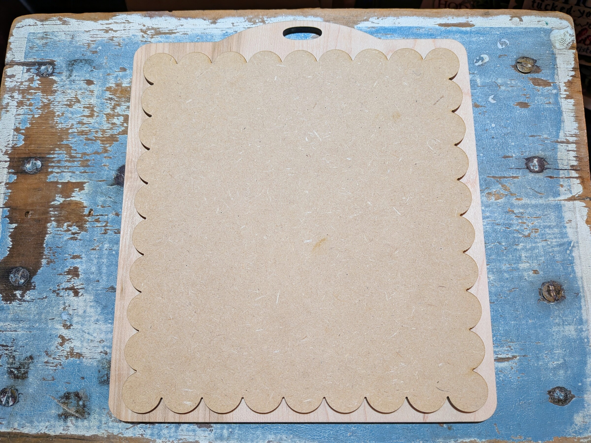 Baby on Board - Unfinished Embroidery Wood Display Frame