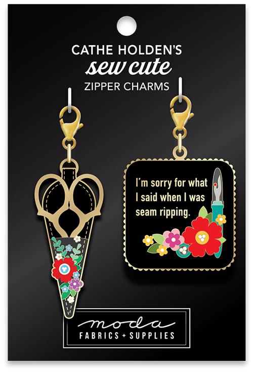 Scissor Sorry Zipper Charms