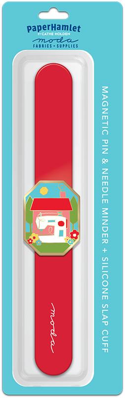 Magnetic Pin and Needle Minder Slap Cuff Bracelet