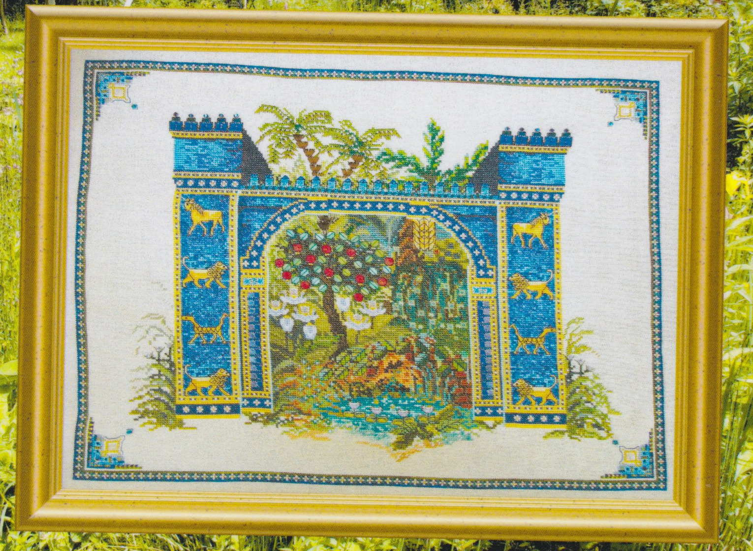 Hanging Gardens of the Semiramis - Cross Stitch Pattern