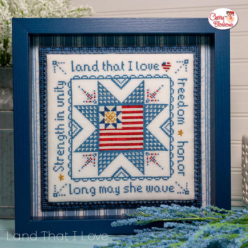 Land That I Love - Patriotic Cross Stitch Pattern