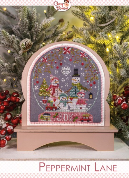 Peppermint Lane - Christmas Cross Stitch Pattern