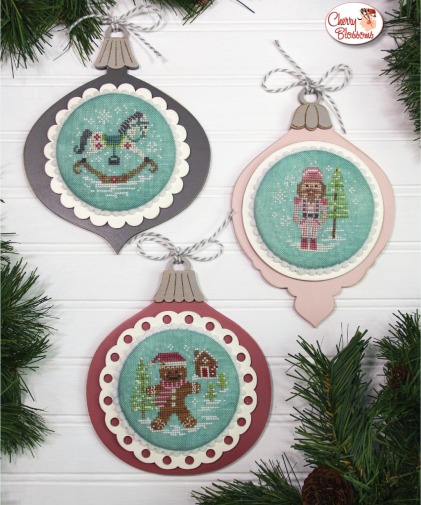 Vintage Ornaments Set Four - Christmas Cross Stitch Pattern