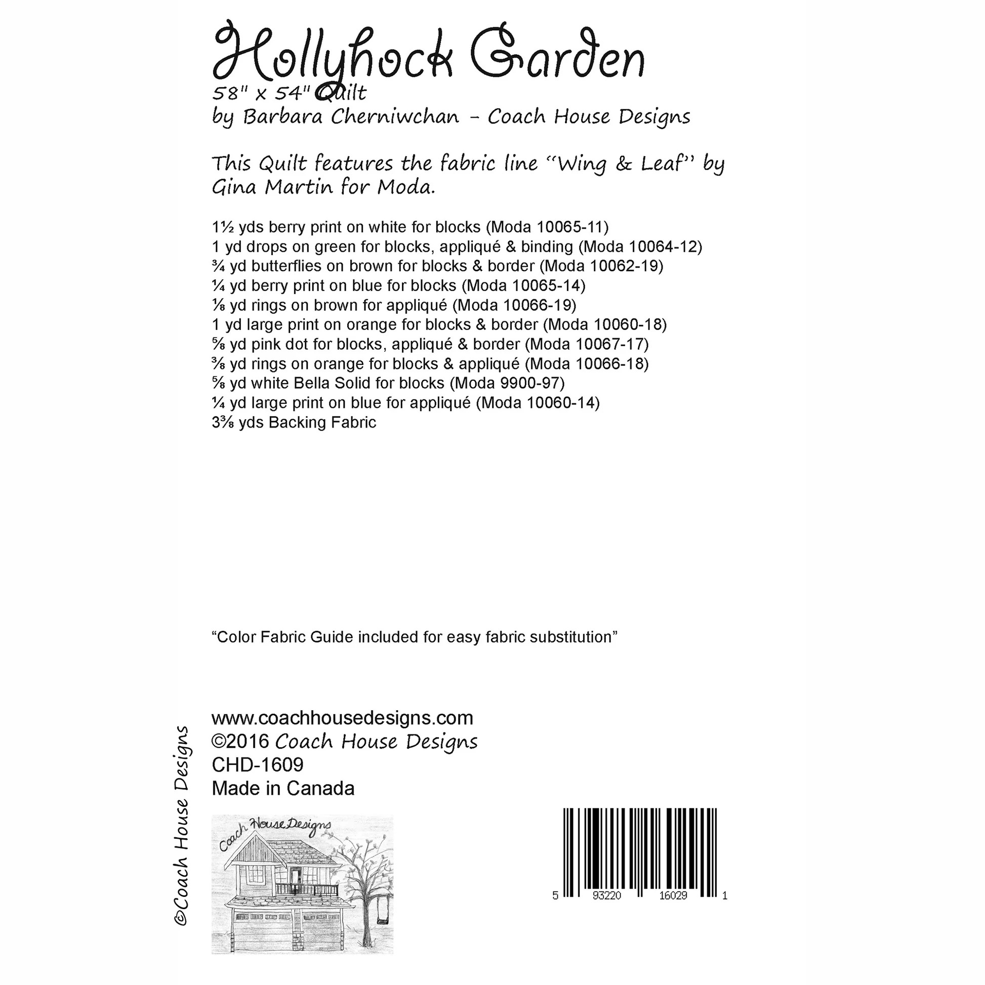 Hollyhock Garden - Quilt Pattern