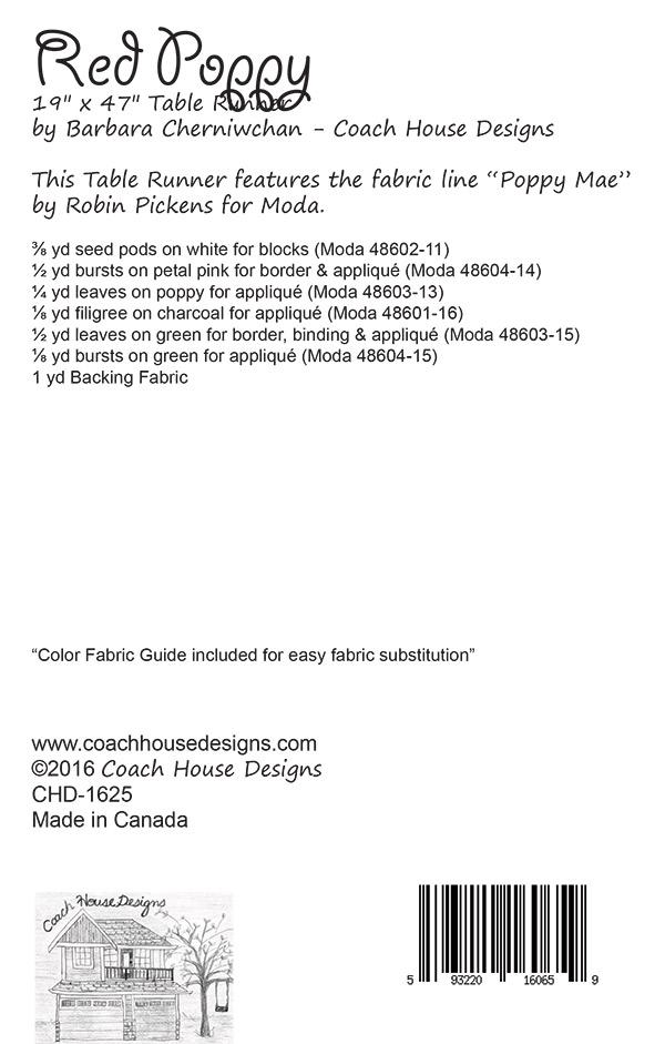 Red Poppy - Quilt Pattern