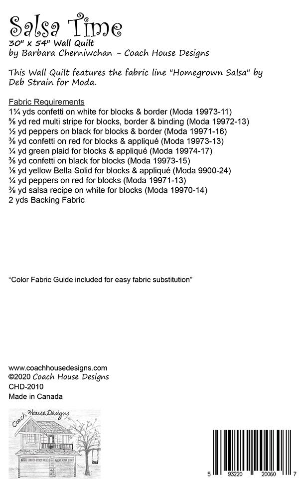 Salsa Time - Quilt Pattern