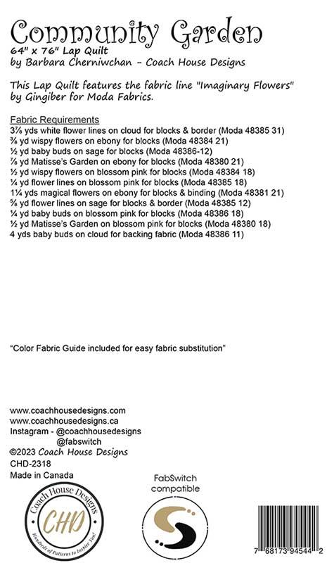 Community Garden - Quilt Pattern