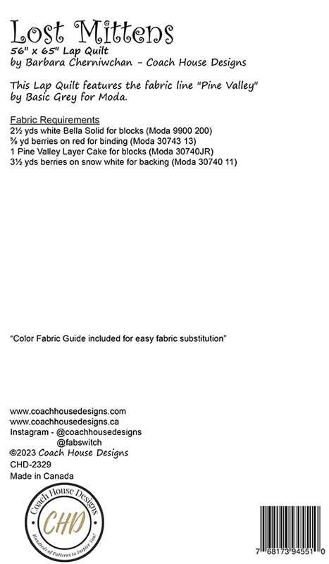 Lost Mittens - Quilt Pattern