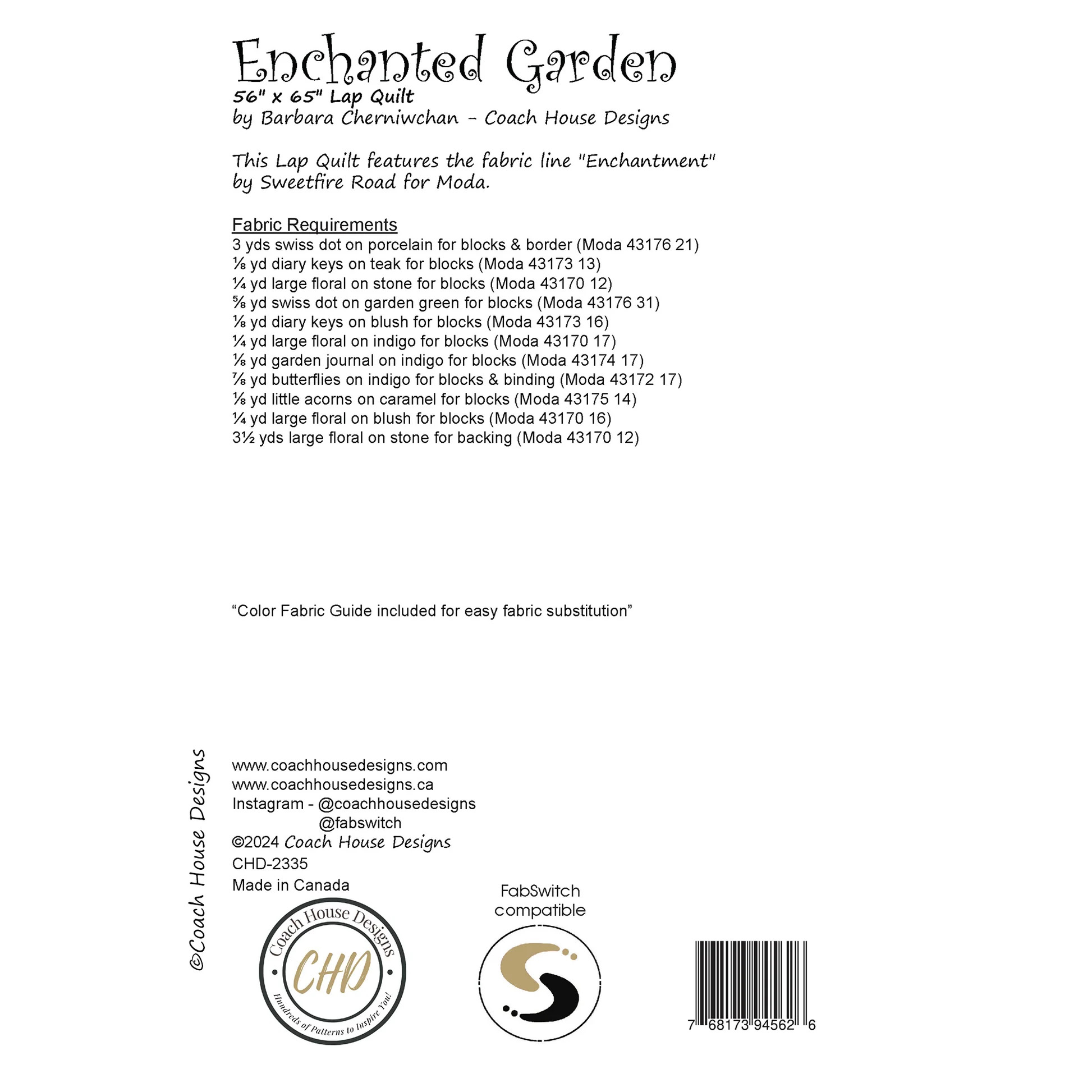 Enchanted Garden - Quilt Pattern