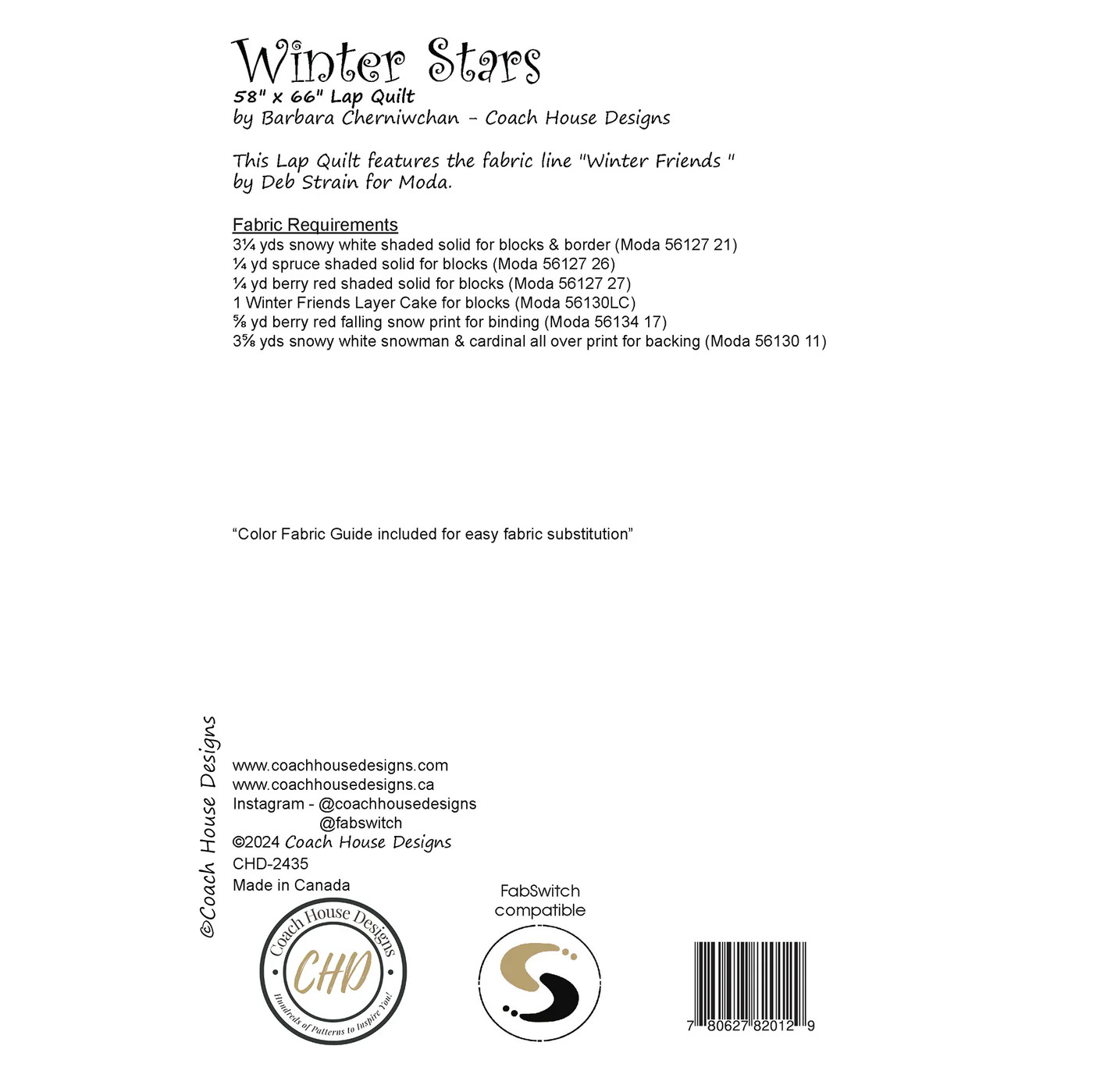Winter Stars - Quilt Pattern