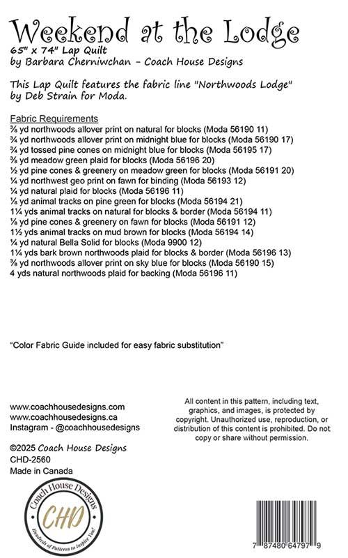 Weekend at the Lodge - Quilt Pattern