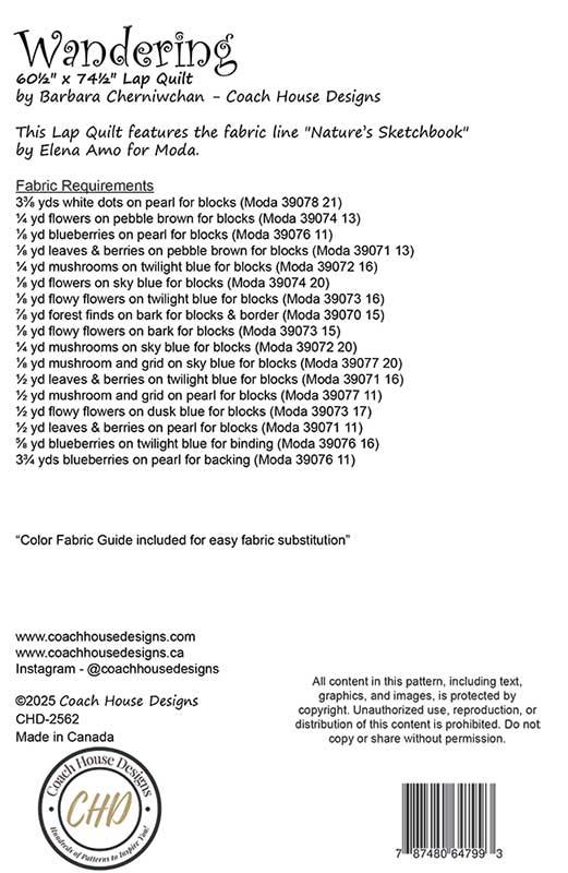 Wandering - Quilt Pattern