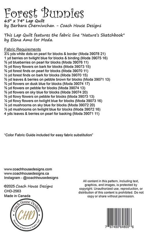 Forest Bunnies - Quilt Pattern