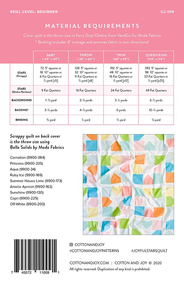 Joyful Stars - Quilt Pattern