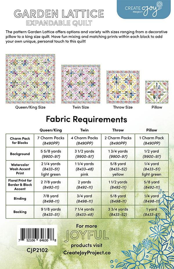 Garden Lattice - Quilt Pattern