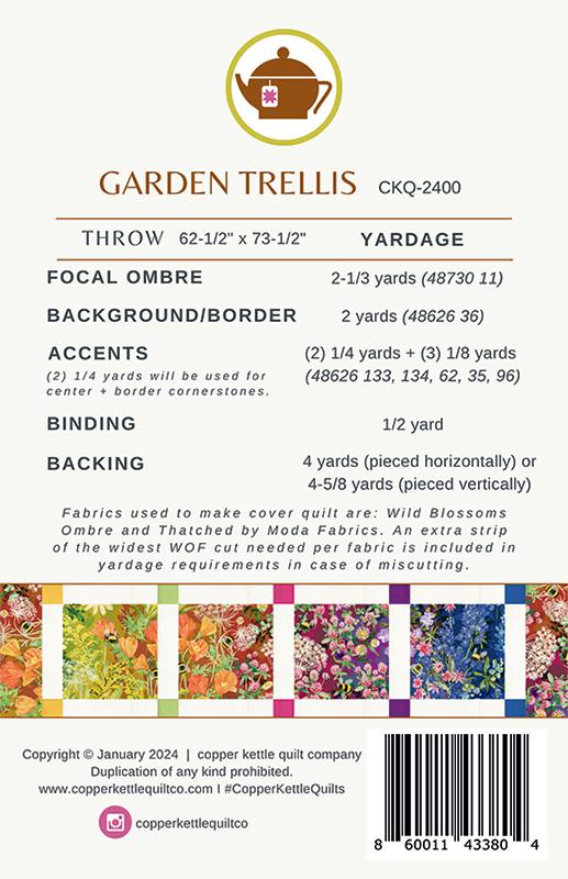 Garden Trellis - Quilt Pattern