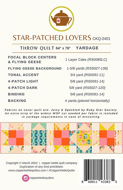 Star-Patched Lovers - Quilt Pattern