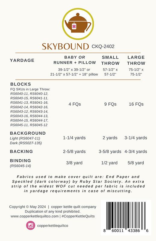 Skybound - Quilt Pattern