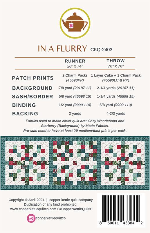 In a Flurry - Christmas Quilt Pattern