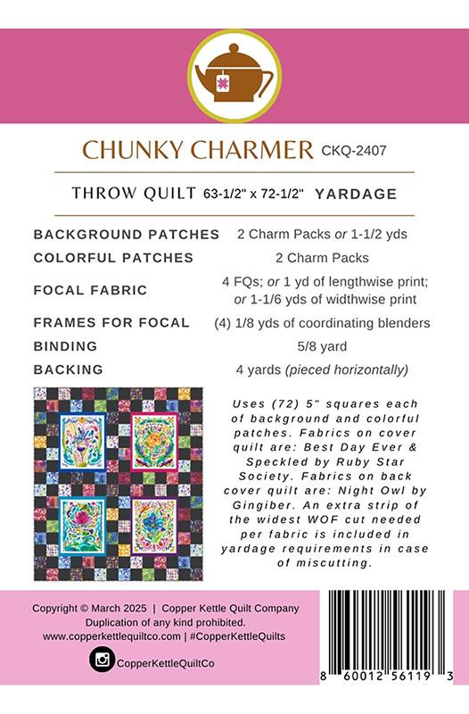 Chunky Charmer - Quilt Pattern