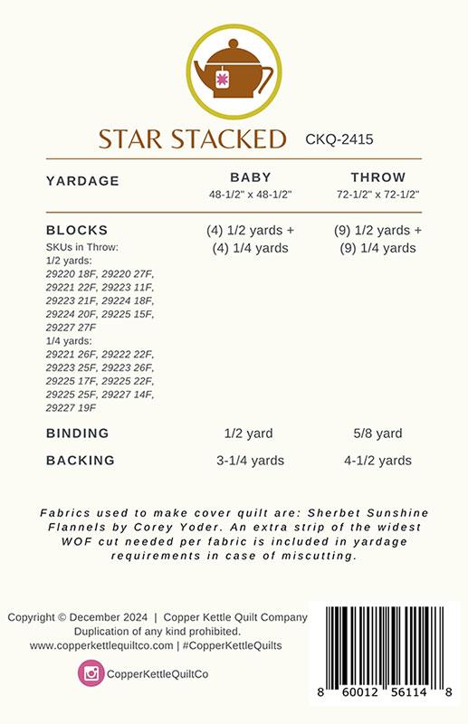 Star Stacked - Quilt Pattern