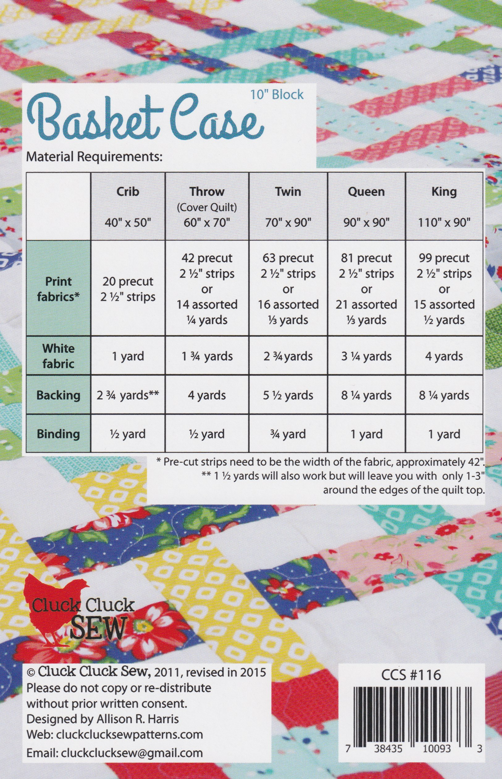 Basket Case - Quilt Pattern