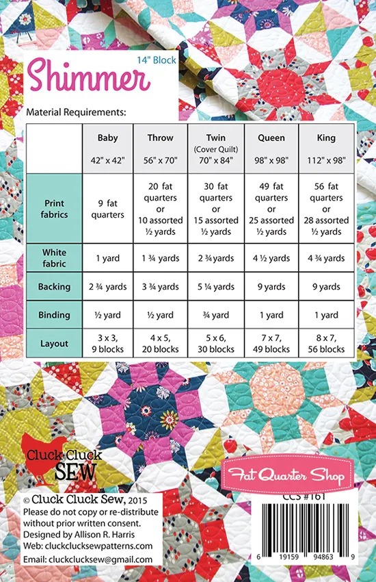 Shimmer - Quilt Pattern