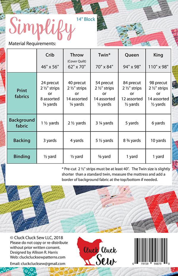 Simplify - Quilt Pattern