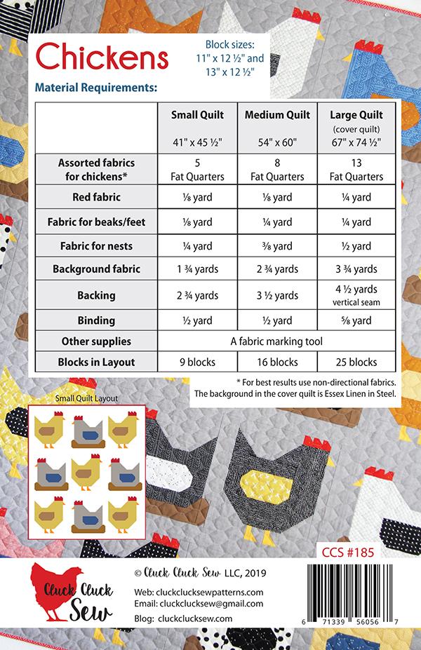 Chickens - Quilt Pattern