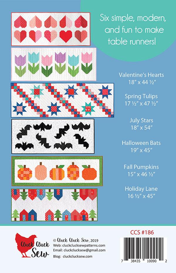 Modern Holiday Table Runners - Quilt Pattern