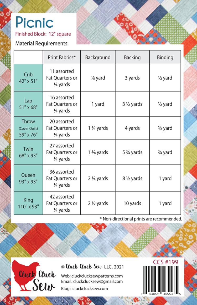 Picnic - Quilt Pattern